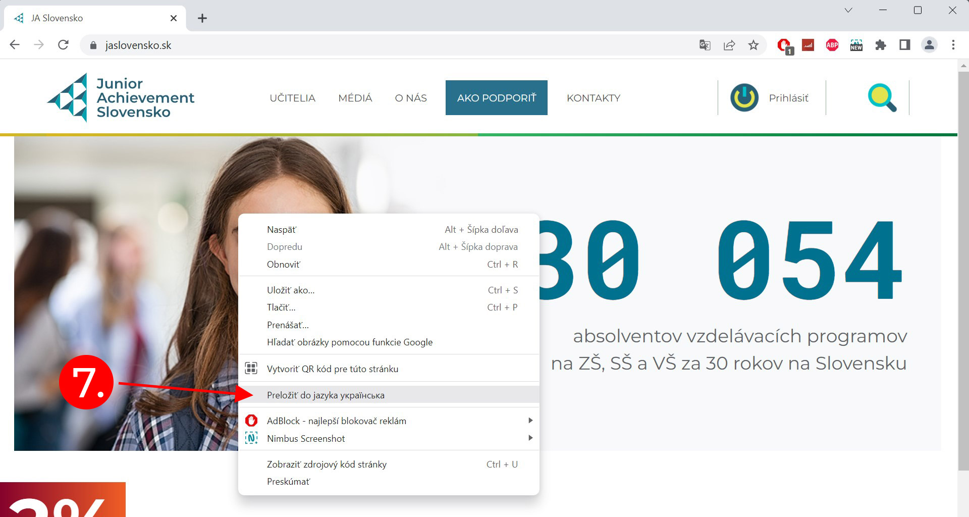 ako prelozit stranku chrome 07 | WebJET CMS
